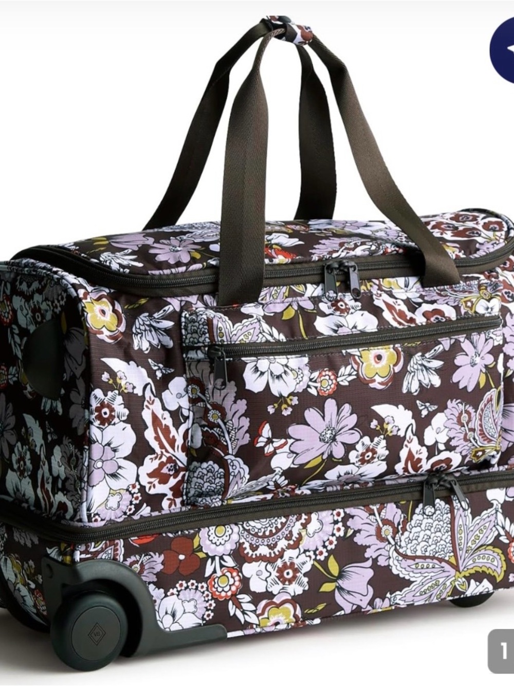 Vera Bradley rolling duffle